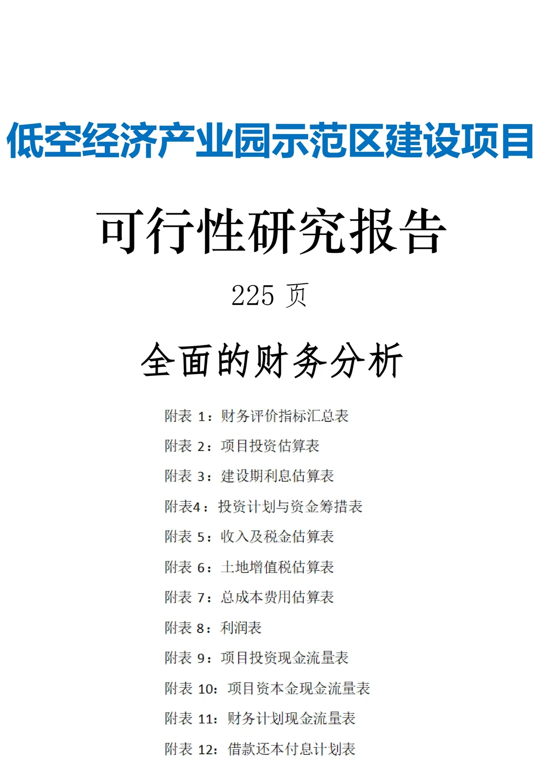 低空经济产业园建设项目可行性研究报告