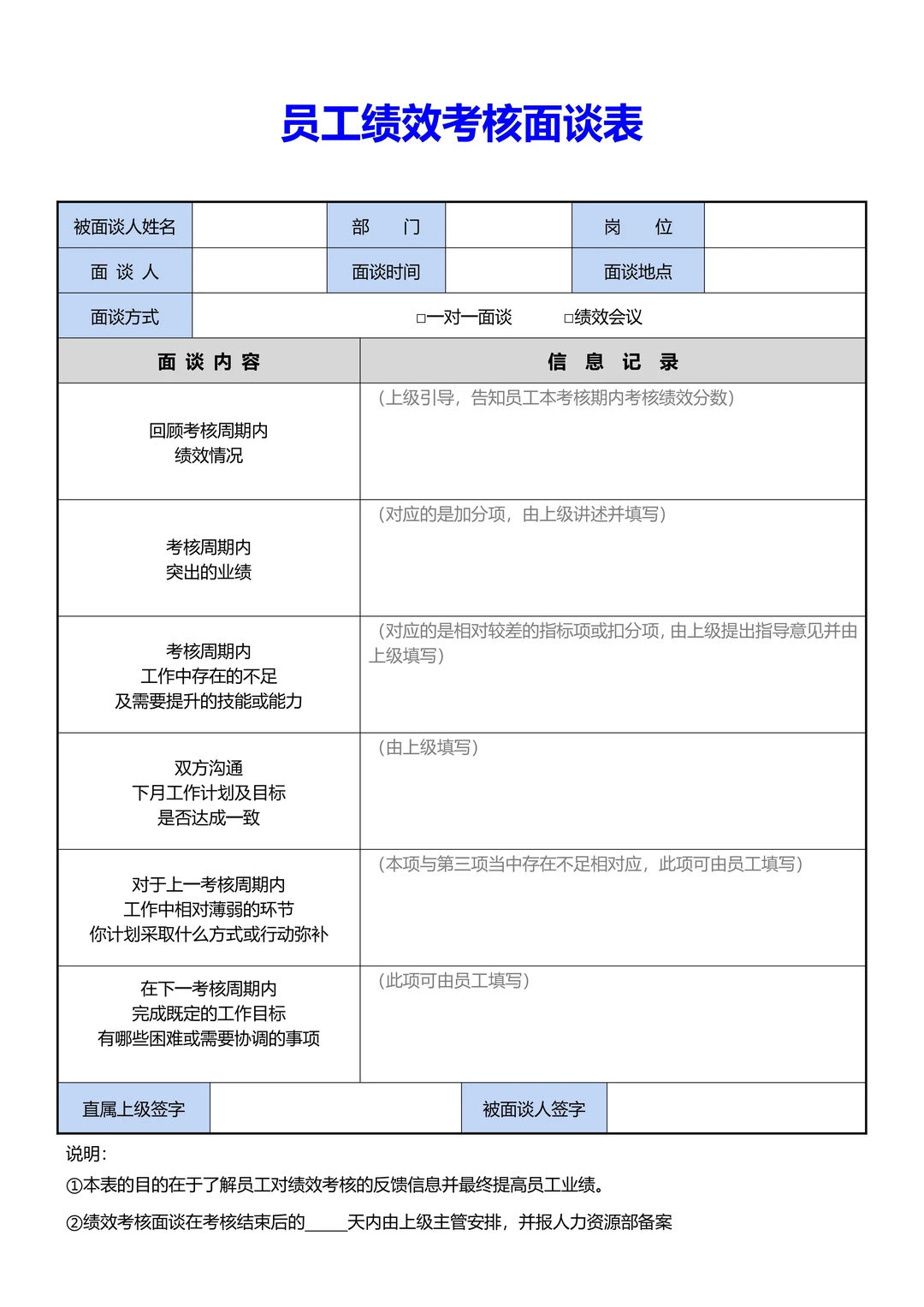 员工绩效考核，别忘了这些文件❗️