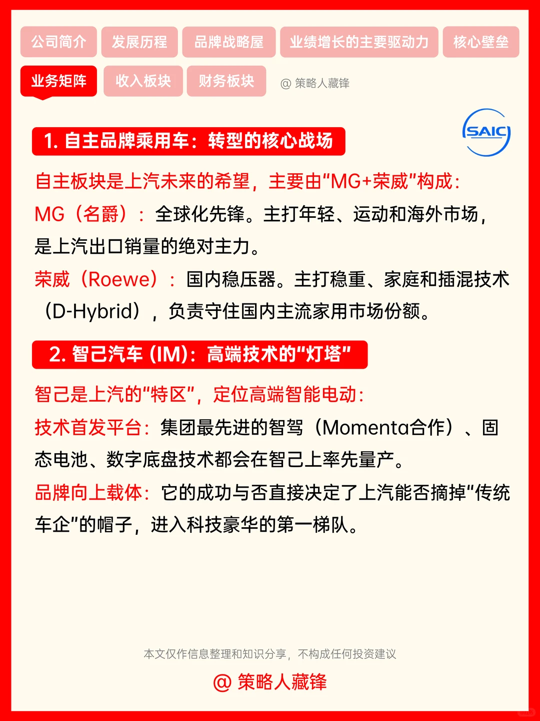 每天了解一家公司丨上汽集团