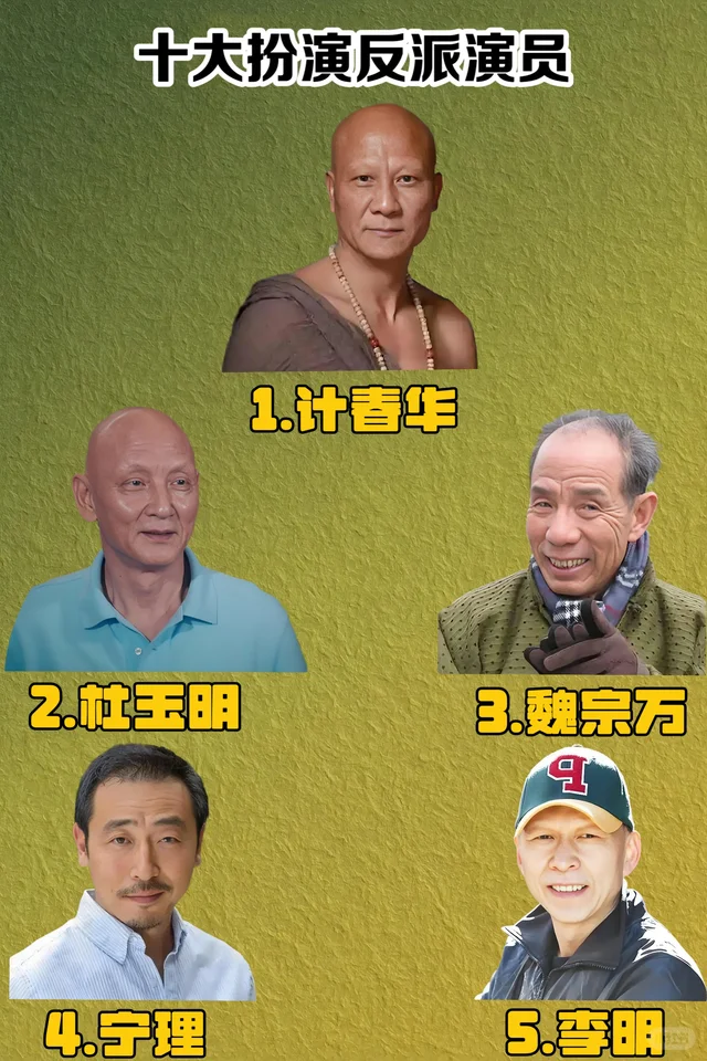 影视剧里十大反派角色，你爱谁