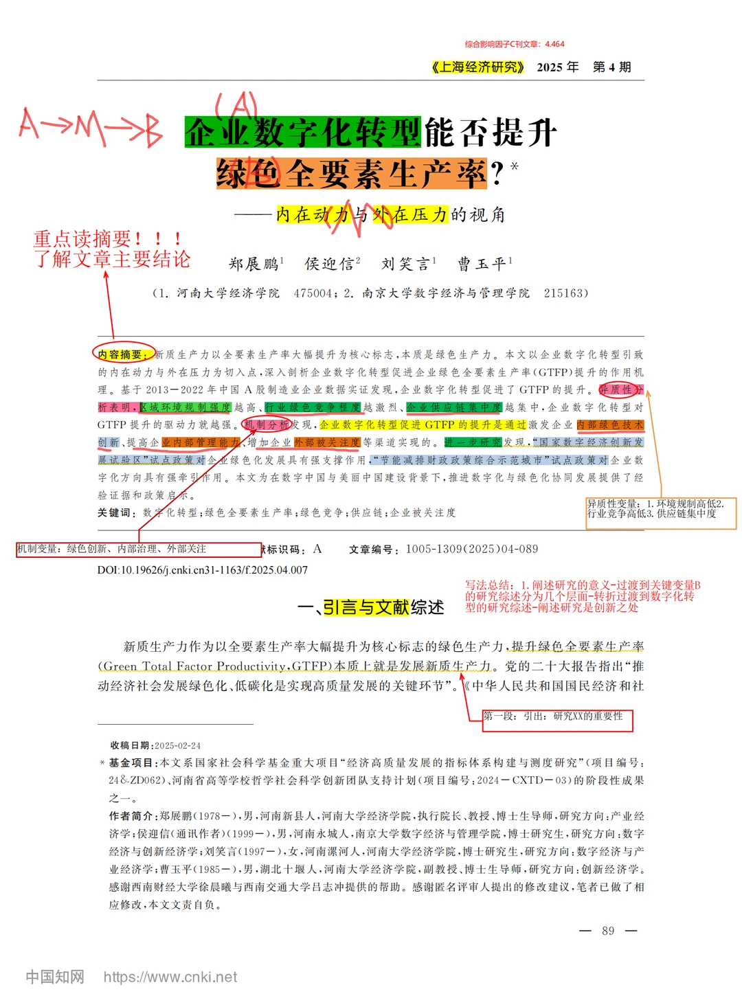?经管的宝宝可以模仿这篇 超经典