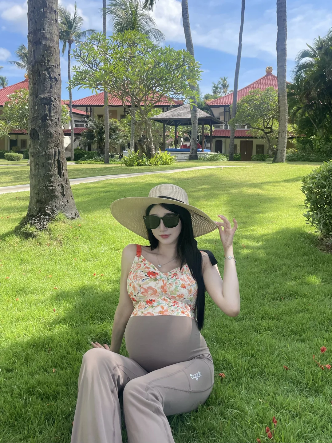 孕36W 大孕妇巴厘岛度假?️限定版前凸后翘
