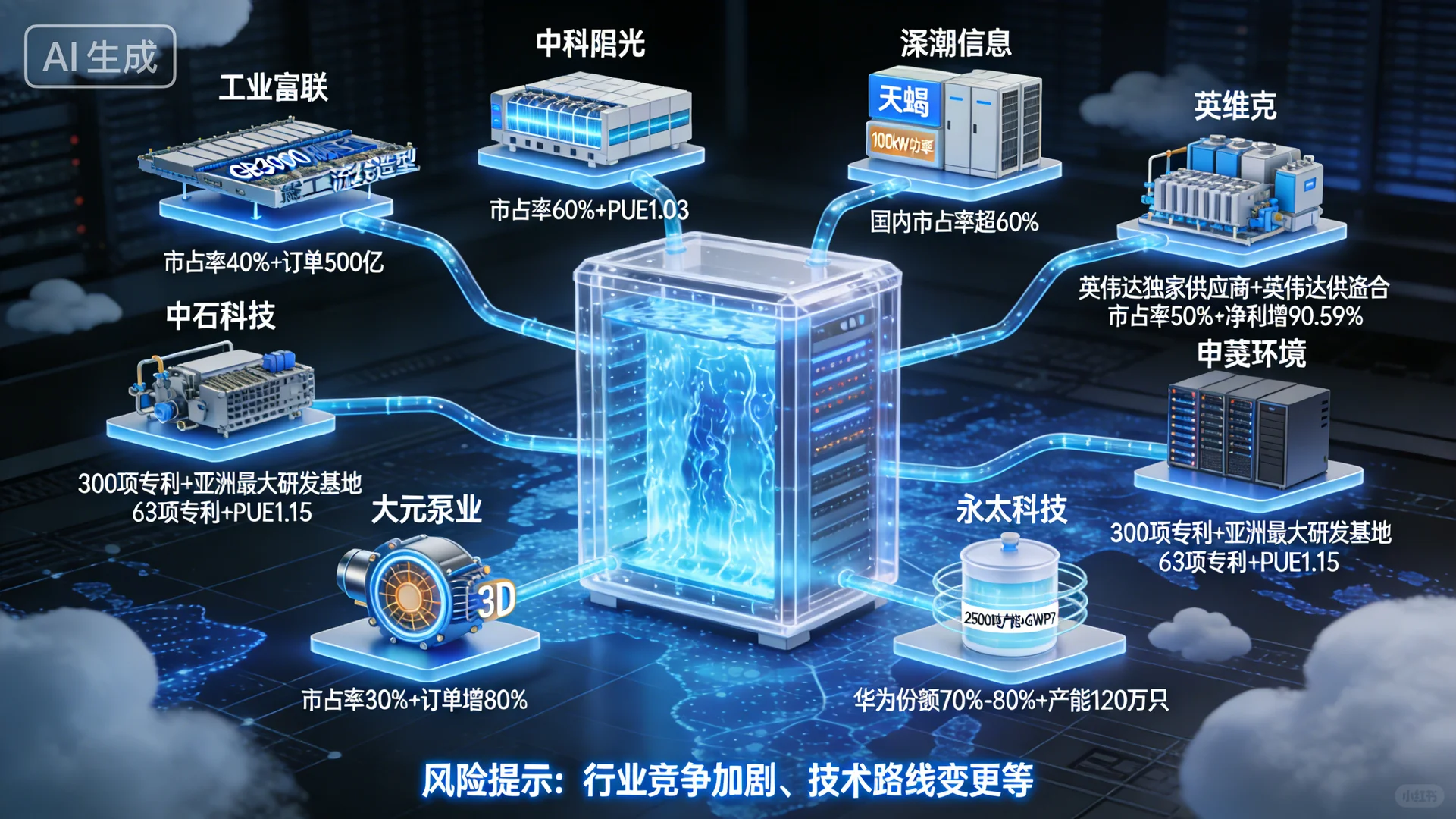 液冷服务器、10家重点企业