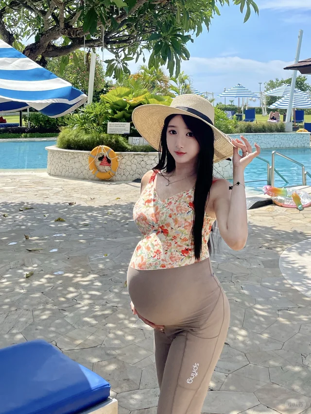 孕36W 大孕妇巴厘岛度假?️限定版前凸后翘
