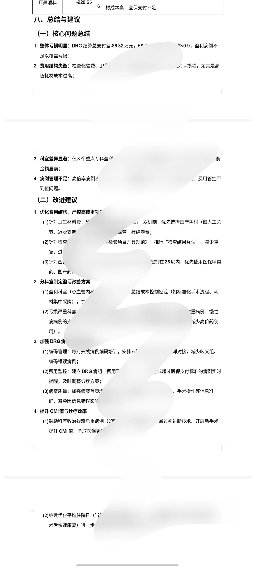 月度DRG/DIP数据分析报告，可参考使用