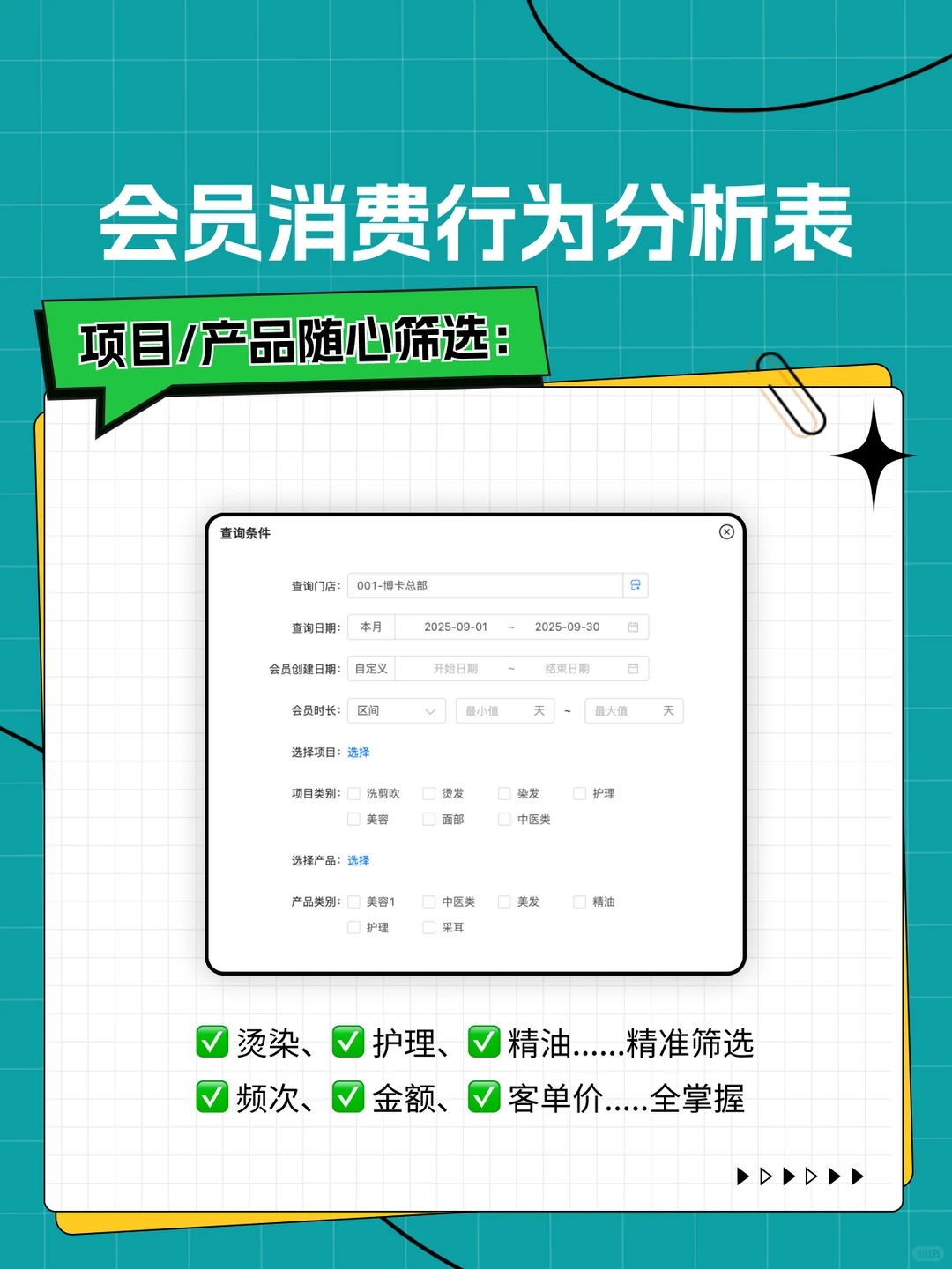 管理中心8报表-会员消费行为分析表