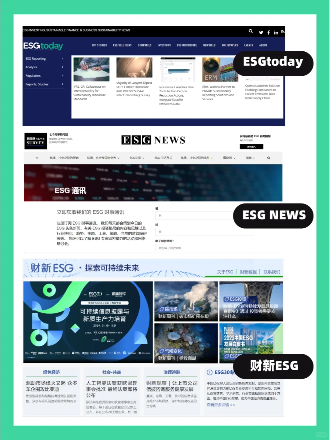 分享ESG从业十年，我的宝藏资源库