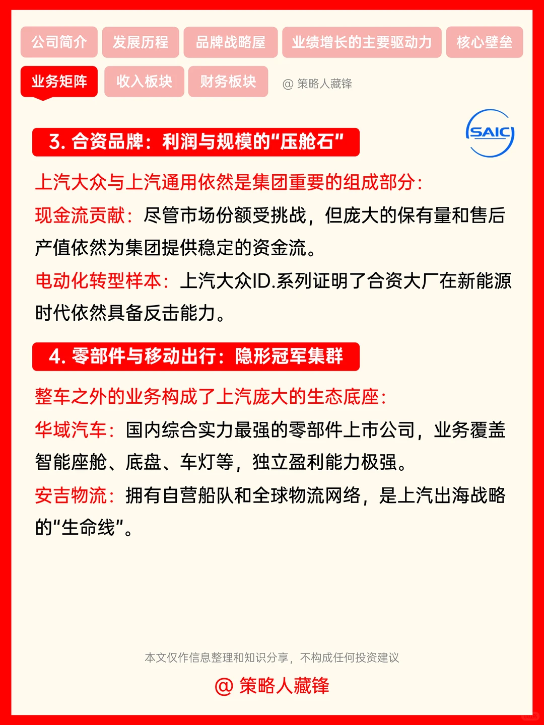 每天了解一家公司丨上汽集团