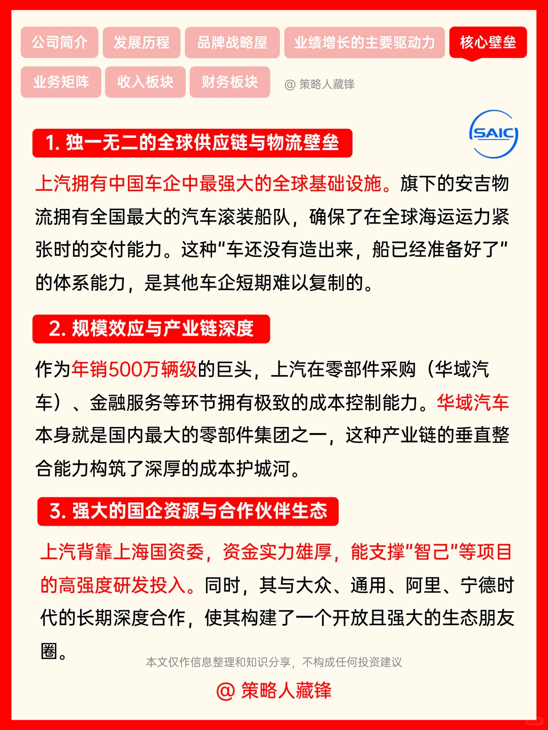 每天了解一家公司丨上汽集团