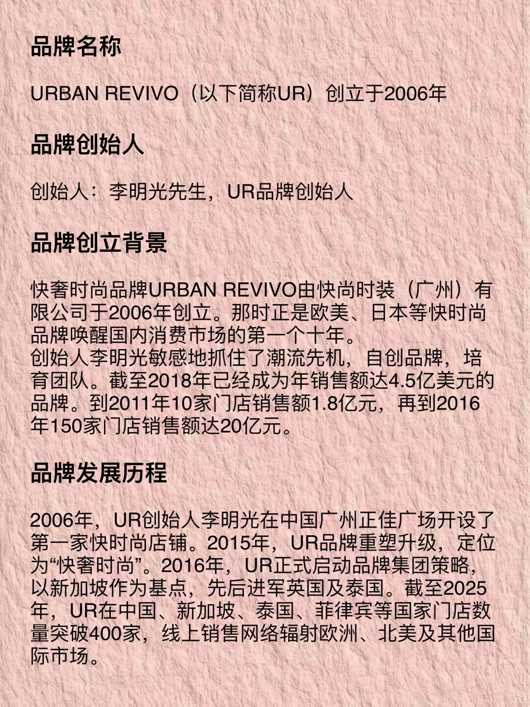 每天认识一个品牌——UR