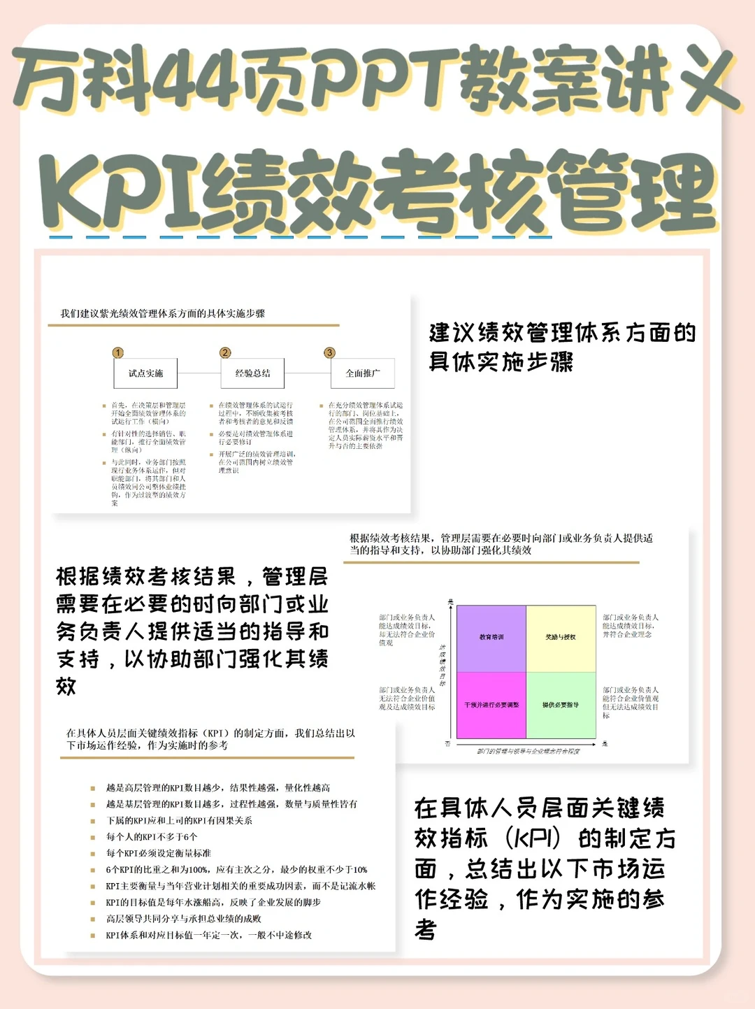4⃣️4⃣️页大厂高级KPI绩效考核管理讲义