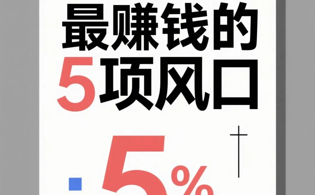 2025年最赚钱的风口，5%回报