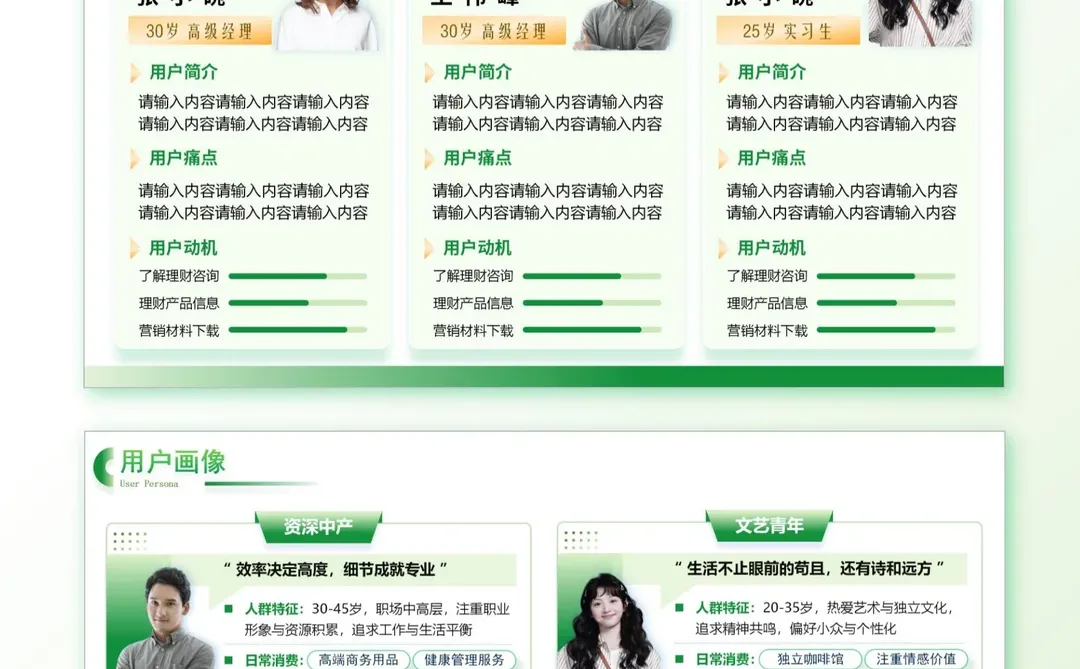 用户画像分析PPT模版，领导看了都夸！