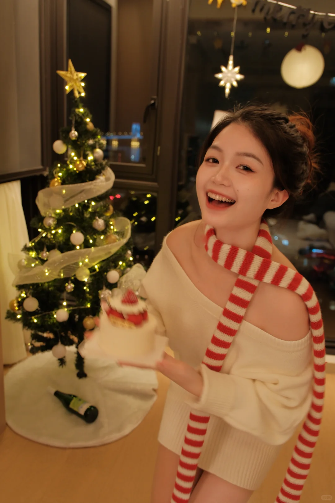 我真的太爱今晚的圣诞餐了！