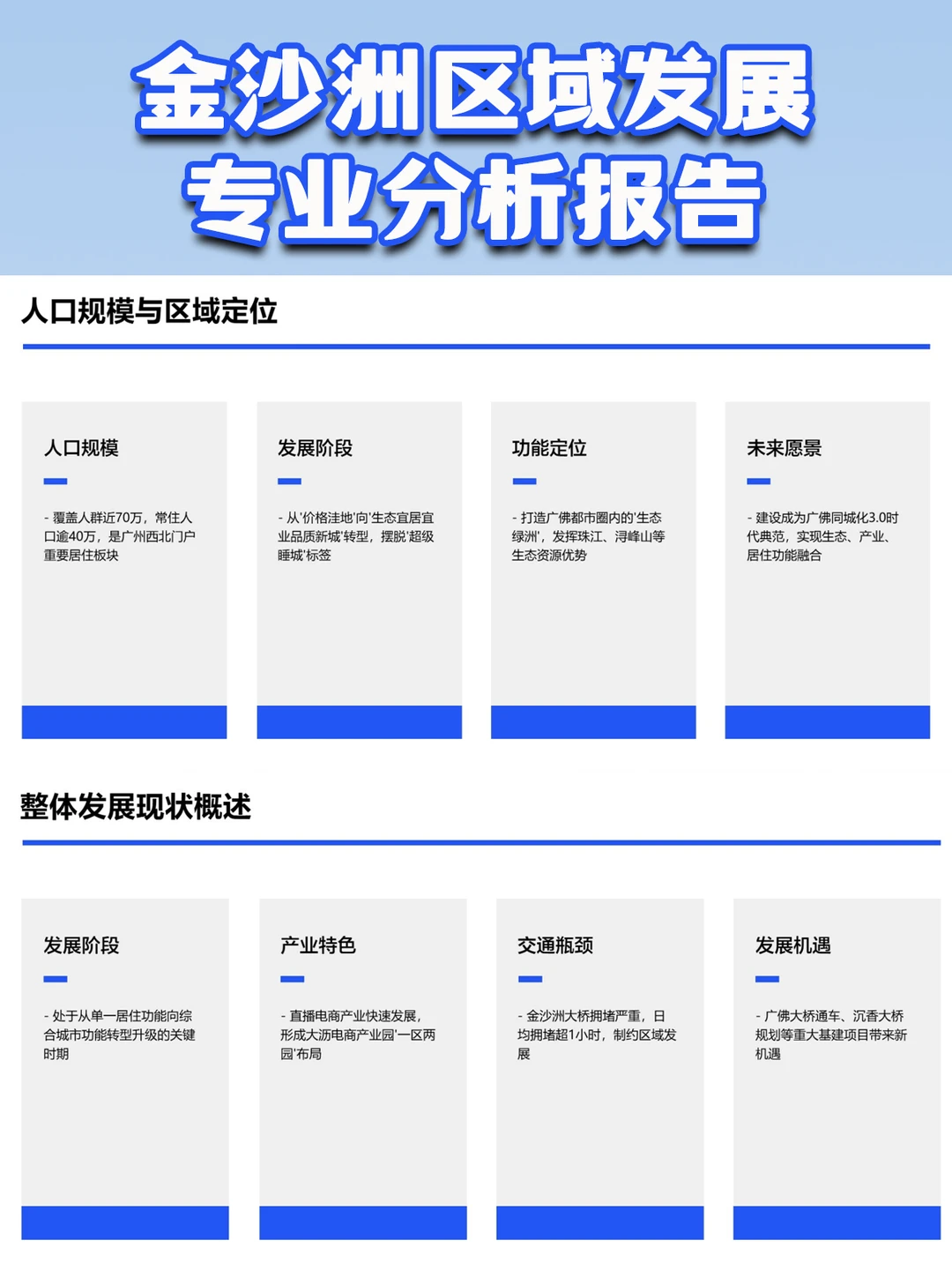 广州白云·金沙洲区域发展专业分析