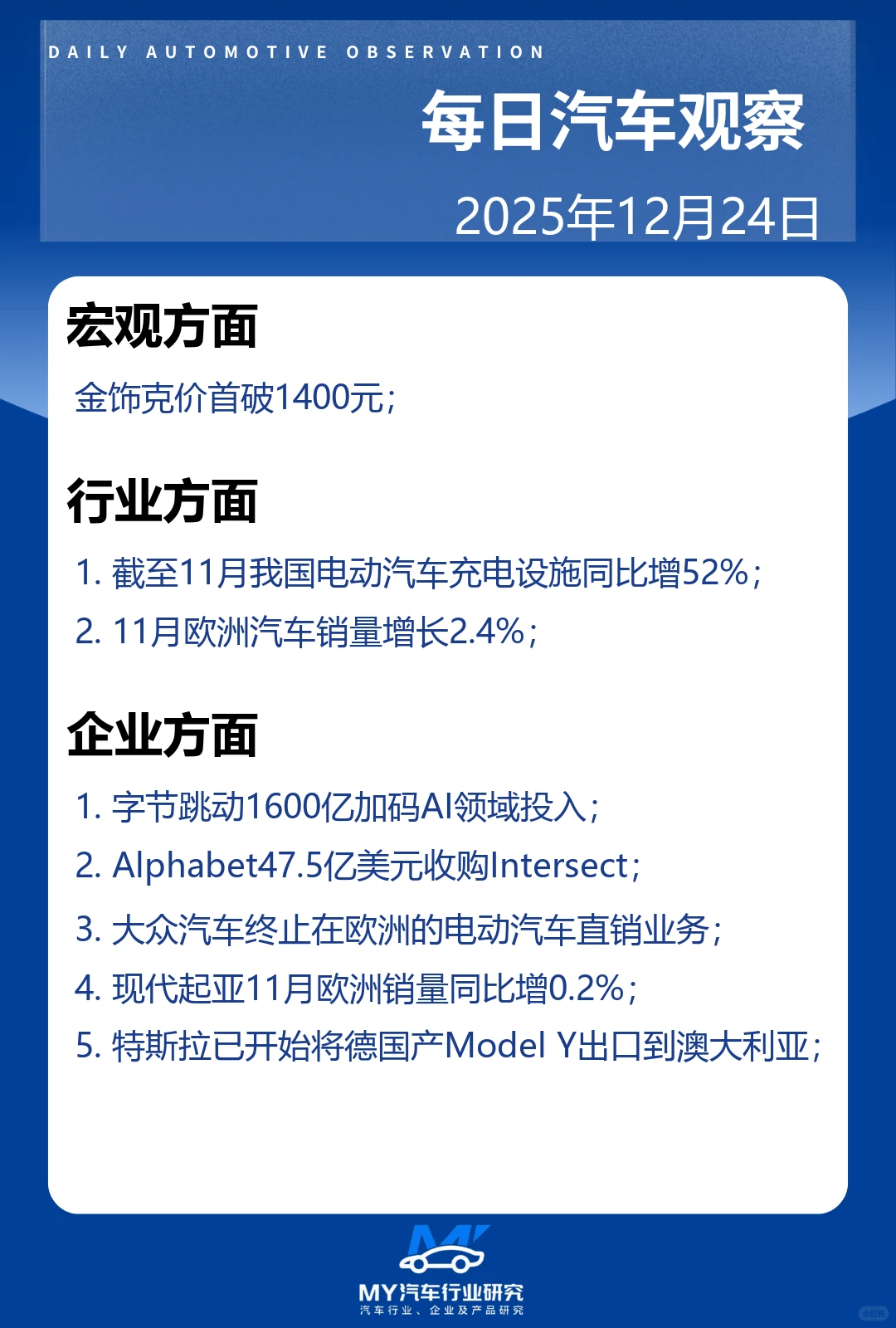 ? 每日汽车观察 12.24