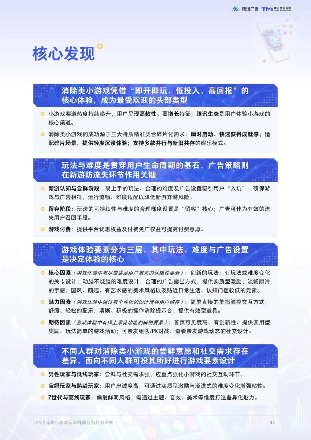 IAA消除类小游戏玩家群体行为趋势洞察