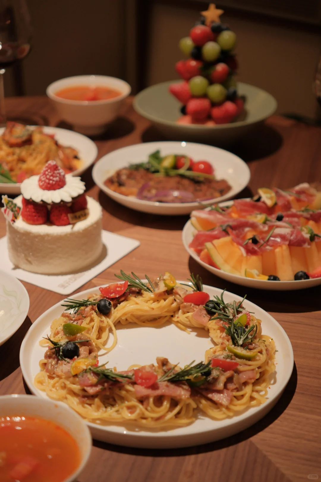 我真的太爱今晚的圣诞餐了！