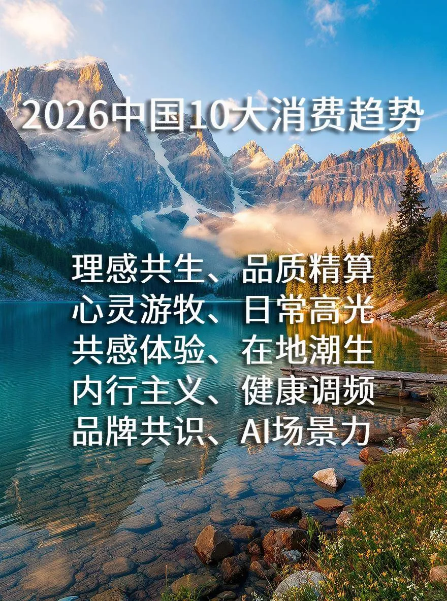 快来抓住2026年的十大消费趋势??