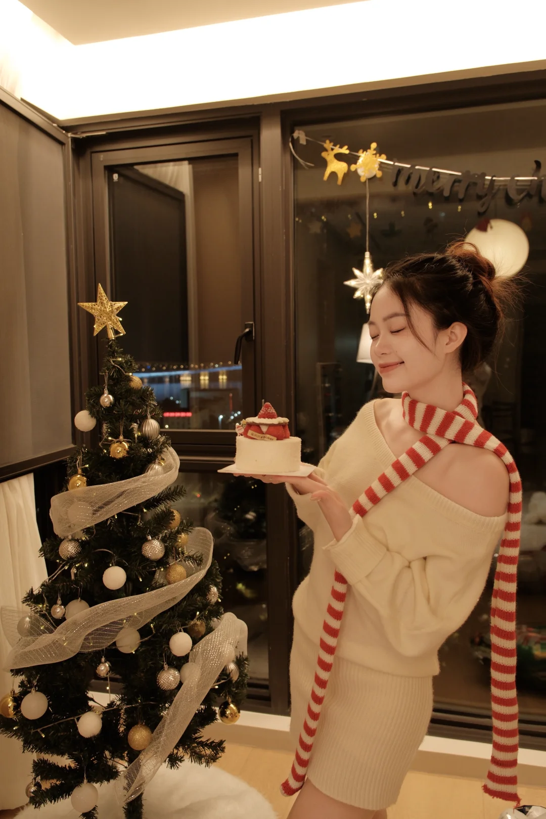 我真的太爱今晚的圣诞餐了！