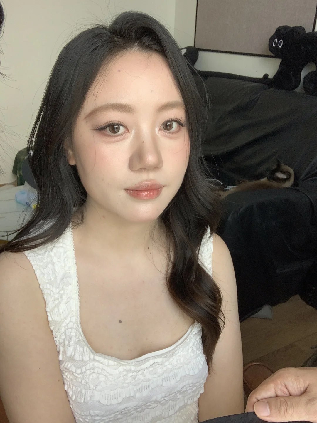 化妆师化的vs自己化的