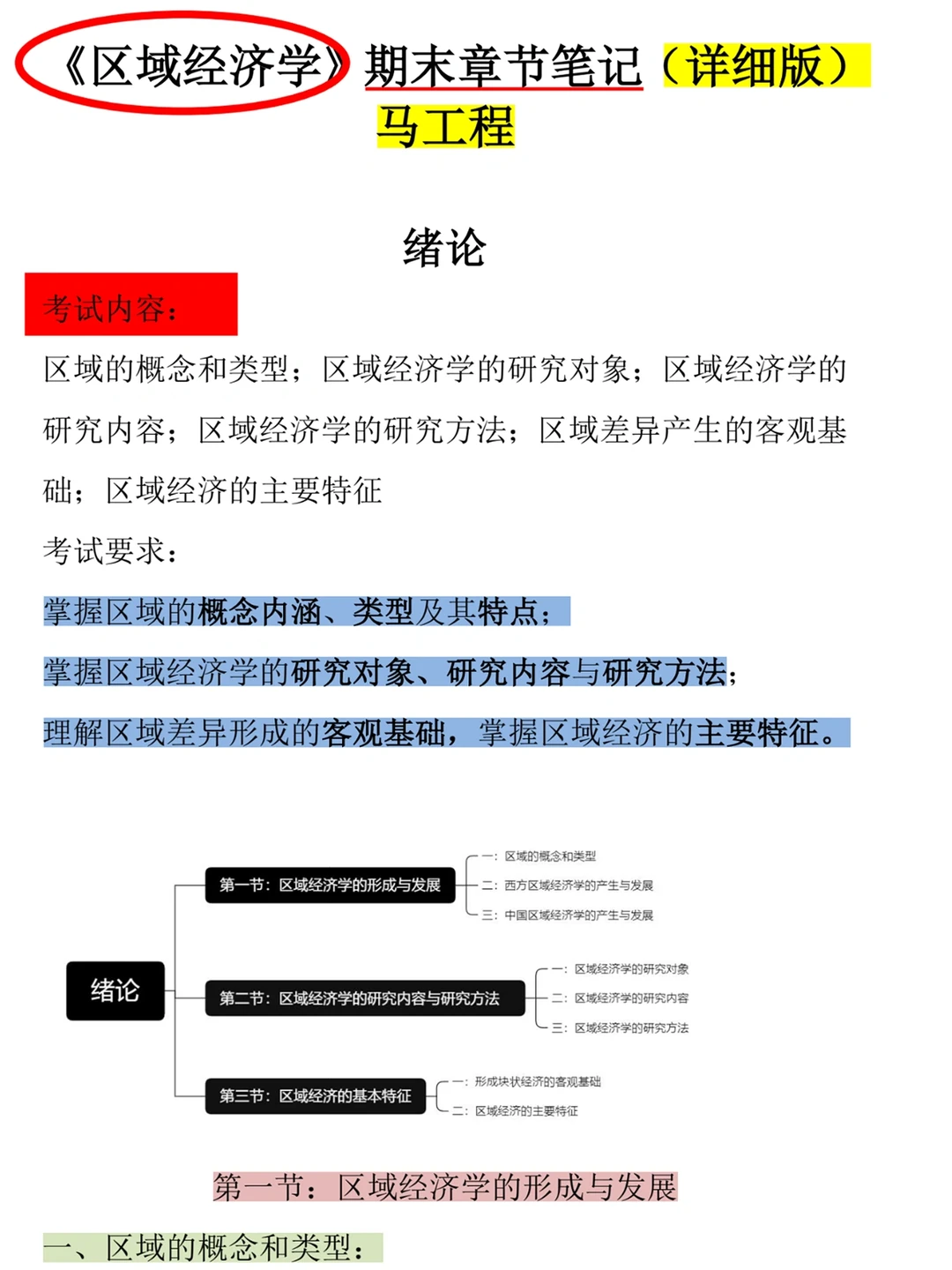 《区域经济学》真不难，记住这些轻松90+‼️