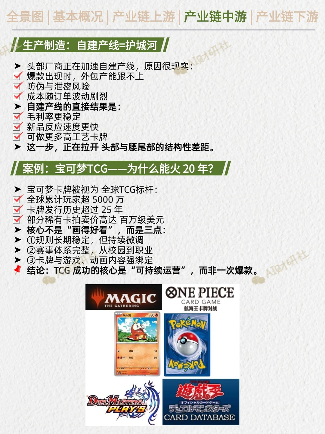 一天吃透产业链：卡牌行业|下一个泡泡玛特