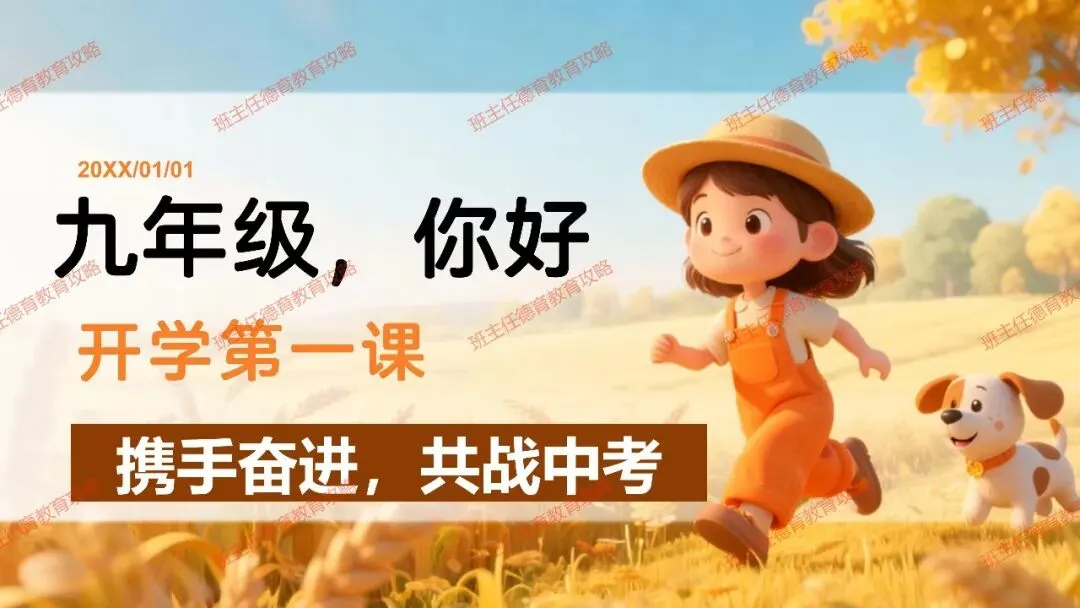 【九年级秋季开学班会】携手奋进 共战中考(内附课件)-第2张图片-四季读书网