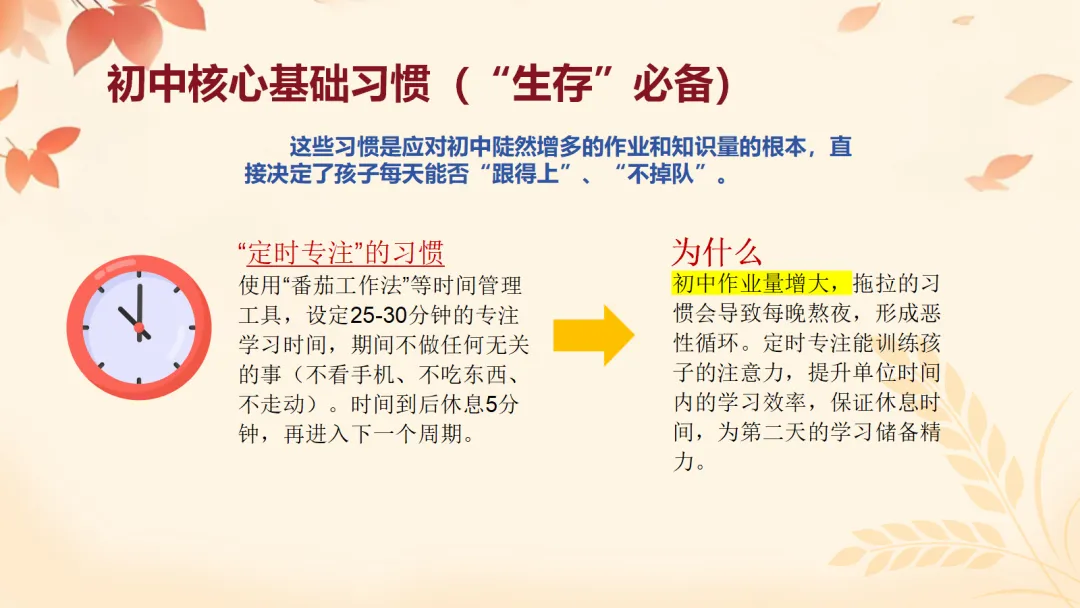 初一上开学家长会ppt:看懂新中考,从初一开始,用三年收获!-第26张图片-四季读书网