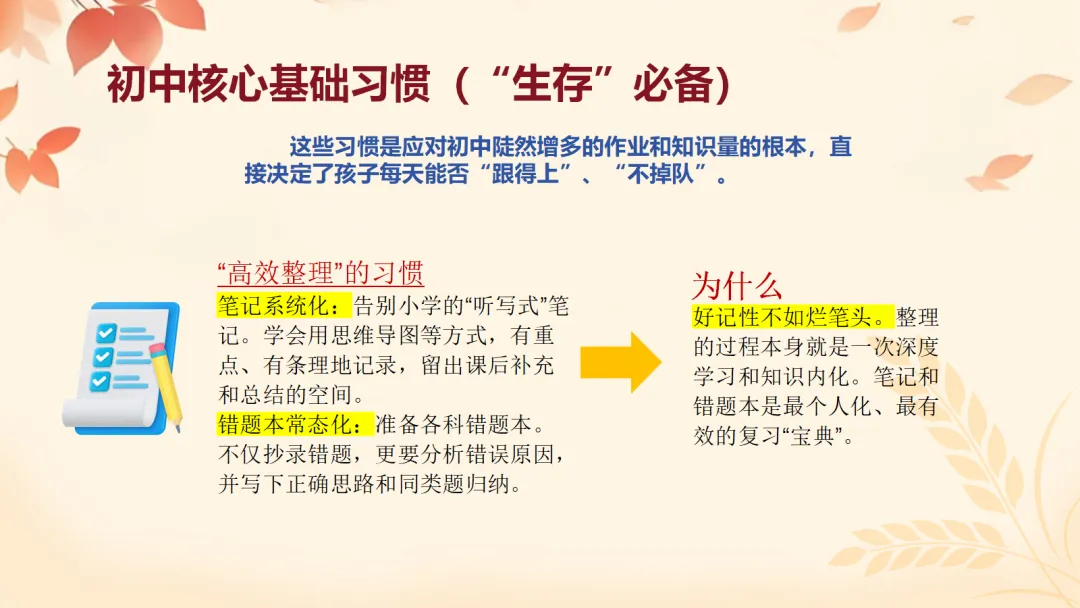 初一上开学家长会ppt:看懂新中考,从初一开始,用三年收获!-第27张图片-四季读书网