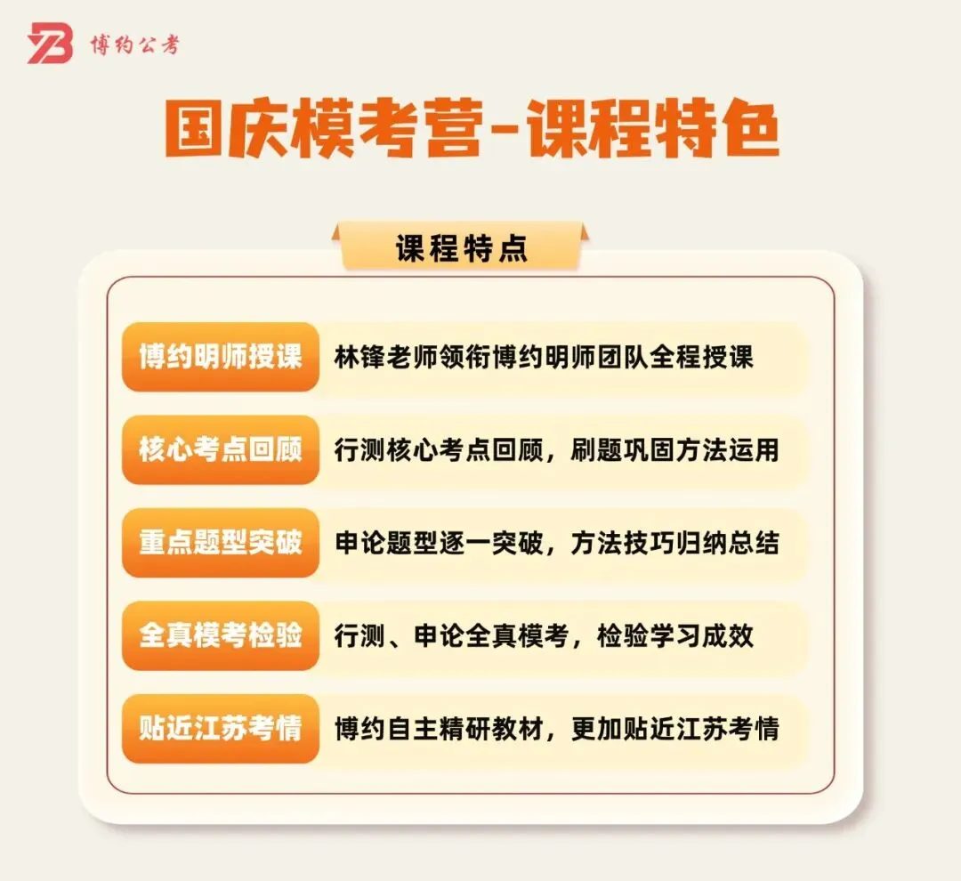 博约公考南京国庆模考营02班来啦!9月1日上午开始报名!-第7张图片-四季读书网 博约公考南京国庆模考营02班来啦!9月1日上午开始报名!-第7张图片-四季读书网
