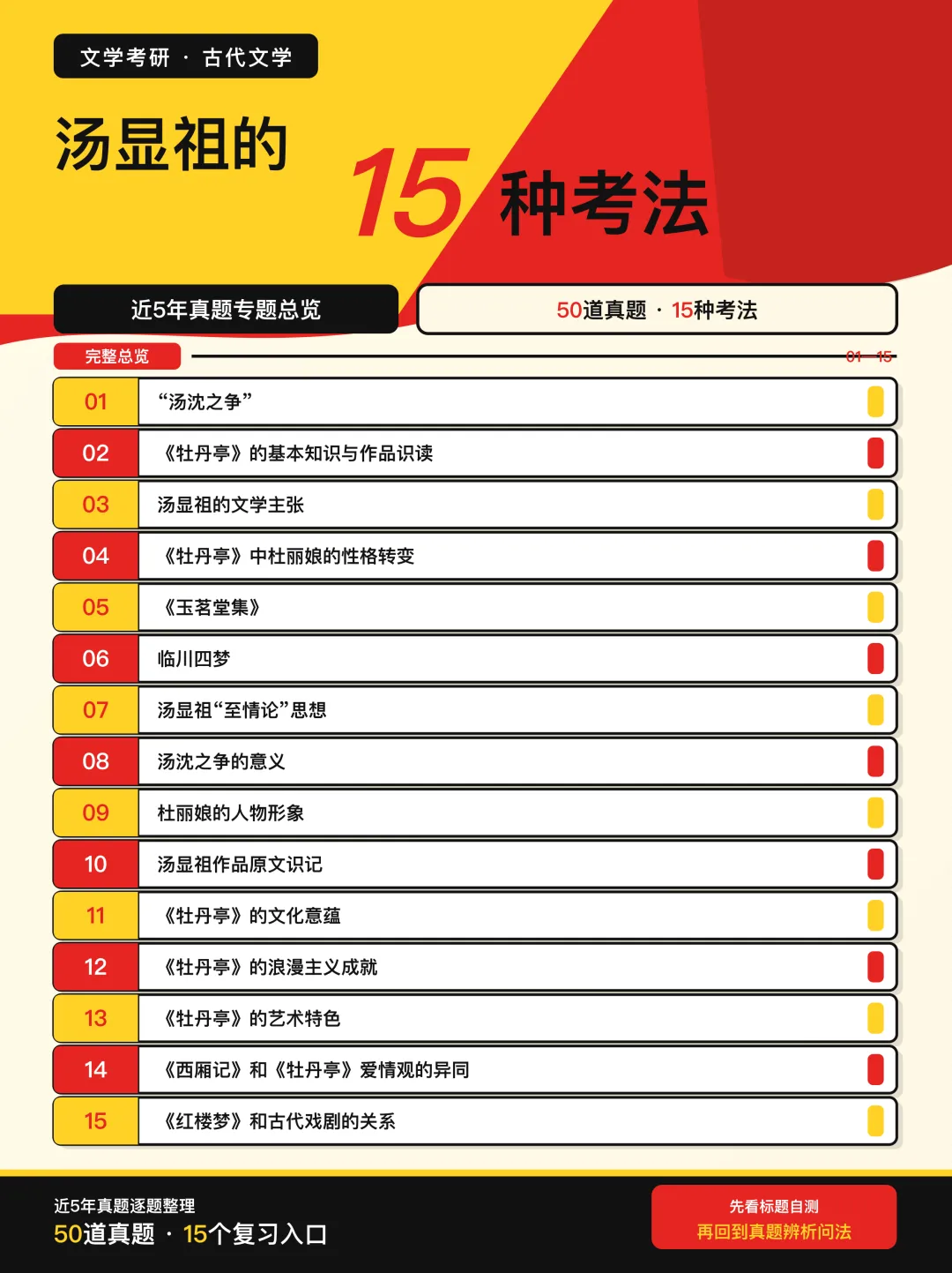 近5年文学考研真题中,汤显祖的15种考法-第5张图片-四季读书网