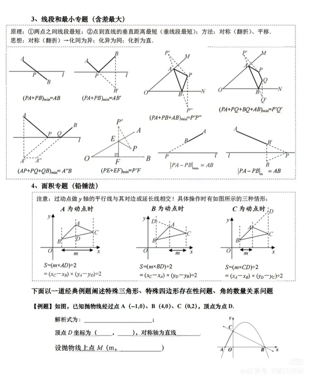 中考数学模型+解题技巧+辅助线大总结-第8张图片-四季读书网 中考数学模型+解题技巧+辅助线大总结-第8张图片-四季读书网
