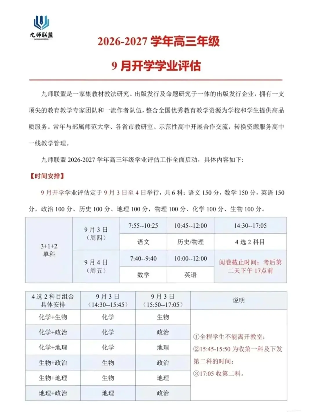 最新试卷+答案!9月3日九师联盟2027届高三开学学业评估(河南湖南山西等地)-第6张图片-四季读书网 最新试卷+答案!9月3日九师联盟2027届高三开学学业评估(河南湖南山西等地)-第6张图片-四季读书网