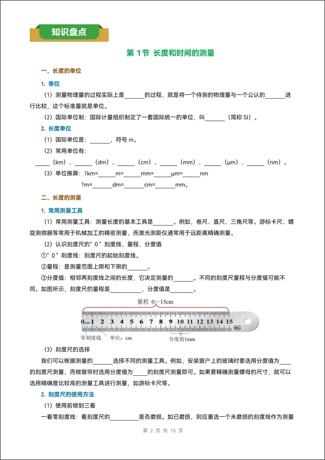 八年级上册人教版 物理《知识清单》试卷版+解析版 共30页 【另有分层作业 一课一练 教案课件 教学设计 导学案 全册电子版】-第3张图片-四季读书网 八年级上册人教版 物理《知识清单》试卷版+解析版 共30页 【另有分层作业 一课一练 教案课件 教学设计 导学案 全册电子版】-第3张图片-四季读书网