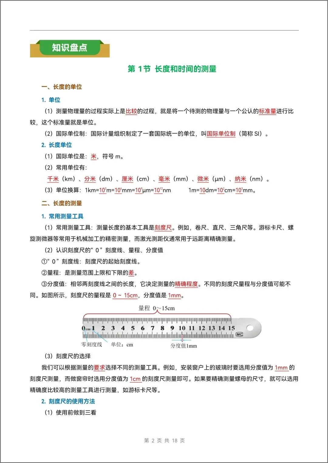 八年级上册人教版 物理《知识清单》试卷版+解析版 共30页 【另有分层作业 一课一练 教案课件 教学设计 导学案 全册电子版】-第10张图片-四季读书网 八年级上册人教版 物理《知识清单》试卷版+解析版 共30页 【另有分层作业 一课一练 教案课件 教学设计 导学案 全册电子版】-第10张图片-四季读书网