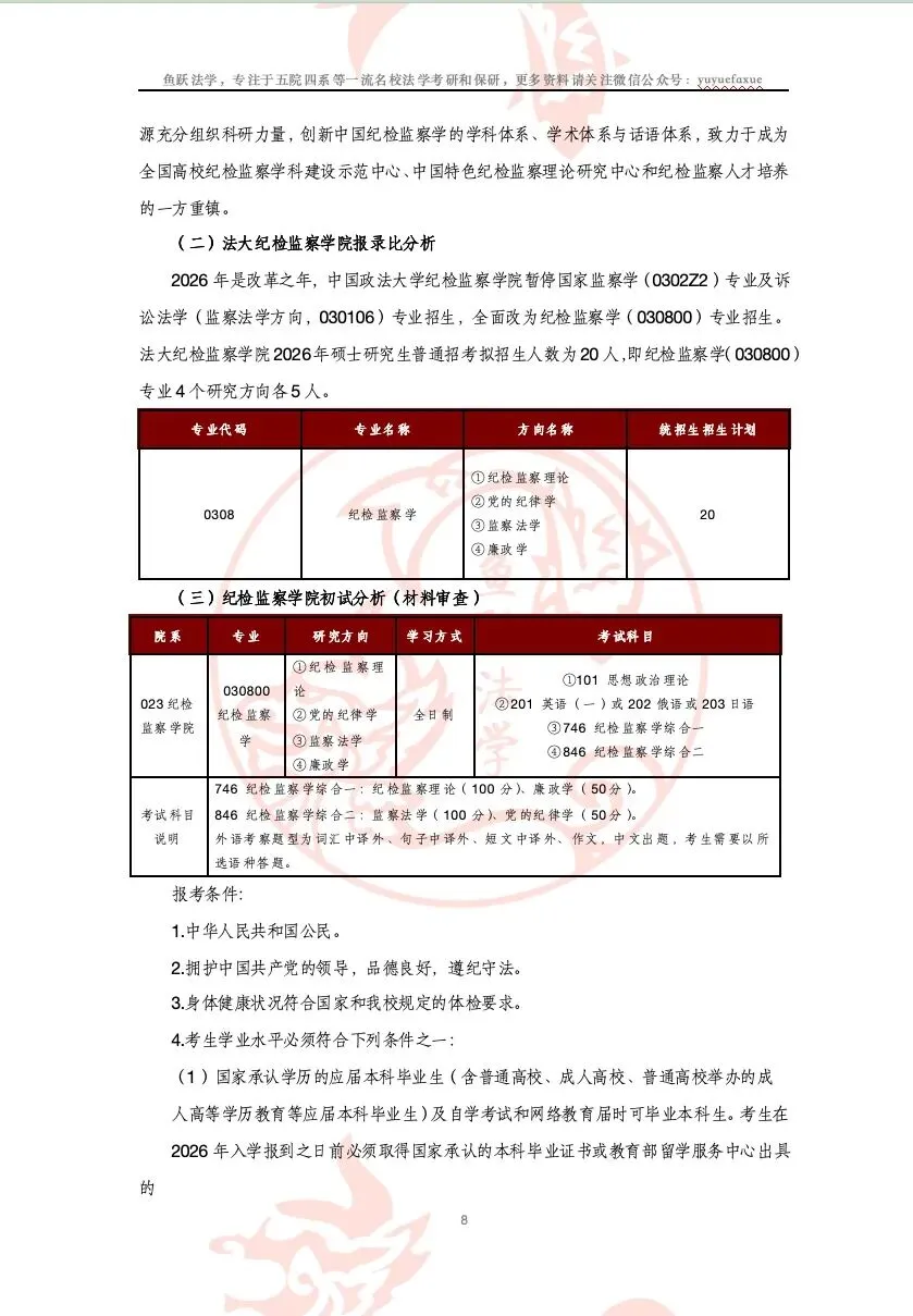 纪检监察考研|人大法大8月模考正式上线-第4张图片-四季读书网