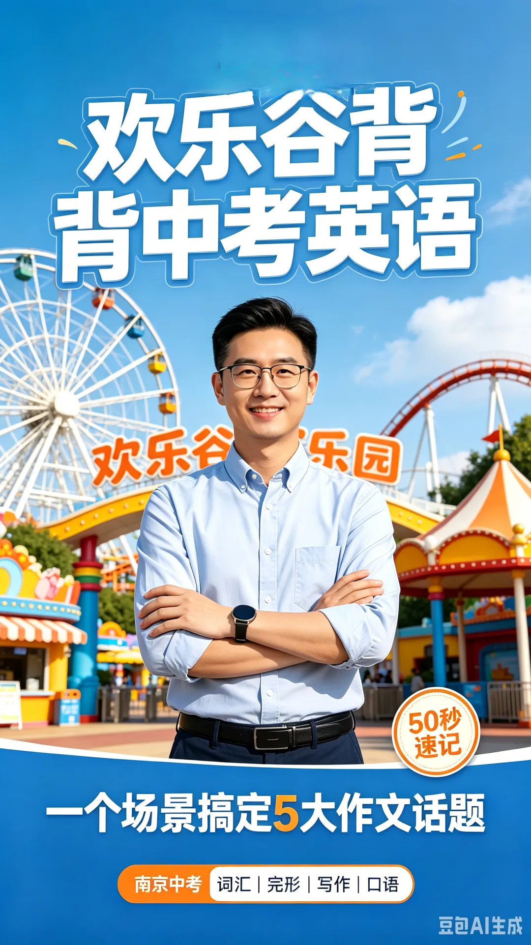 游南京欢乐谷 背中考英语词汇-第1张图片-四季读书网 游南京欢乐谷 背中考英语词汇-第1张图片-四季读书网