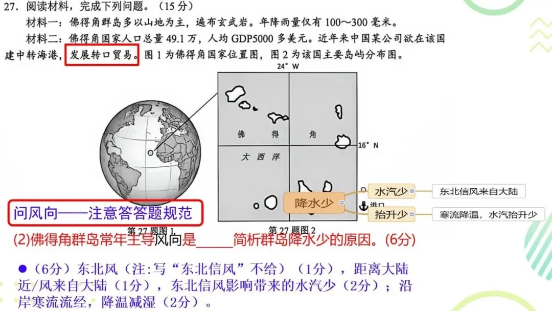 2026年8月七彩联盟地理试卷分析-第18张图片-四季读书网
