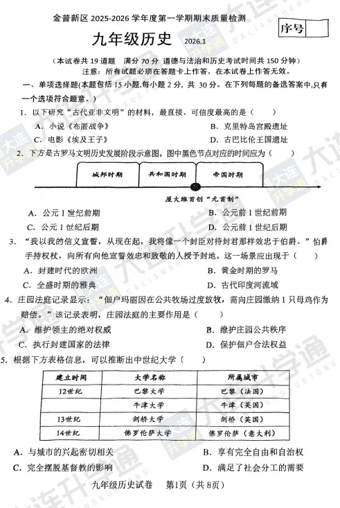 中考再次改革!新初二必领道法49套真题,新初三历史道法真题-第18张图片-四季读书网 中考再次改革!新初二必领道法49套真题,新初三历史道法真题-第18张图片-四季读书网