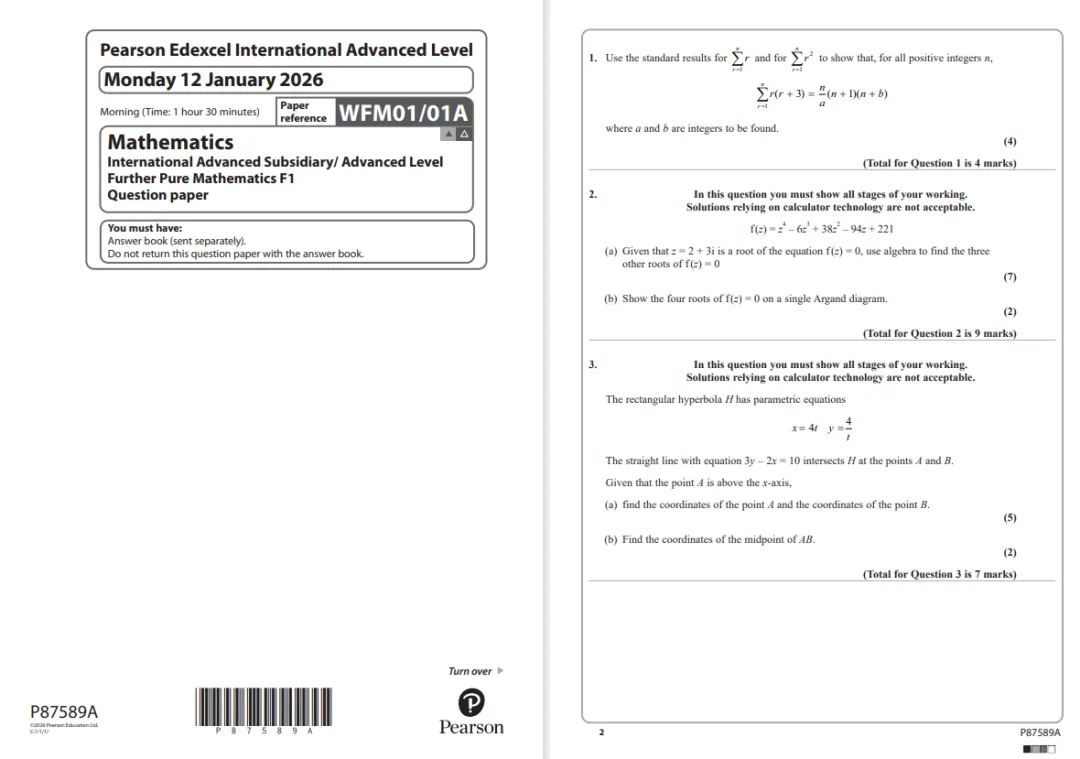 ALevel大考真题合集分享:含三大考试局,基础数学/进阶数学/ 计算机/经济等热门科目-第3张图片-四季读书网 ALevel大考真题合集分享:含三大考试局,基础数学/进阶数学/ 计算机/经济等热门科目-第3张图片-四季读书网