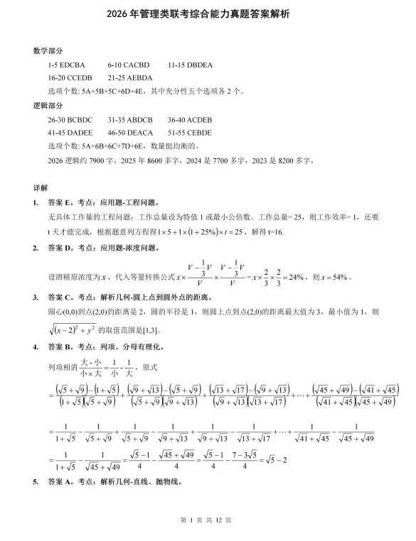2009-2026年199管综考研历年真题及答案PDF电子版【直接下载打印】-第3张图片-四季读书网
