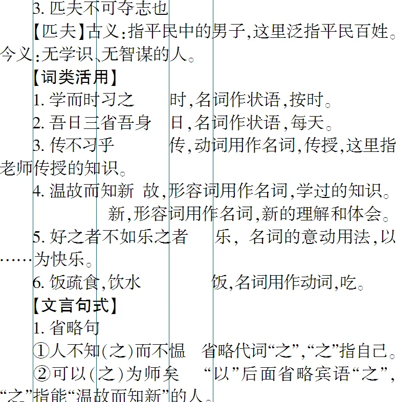免费下载 敬候卓见《中考古诗文一本通》【全国通用线上版】七上:三 《论语》十二章-第19张图片-四季读书网