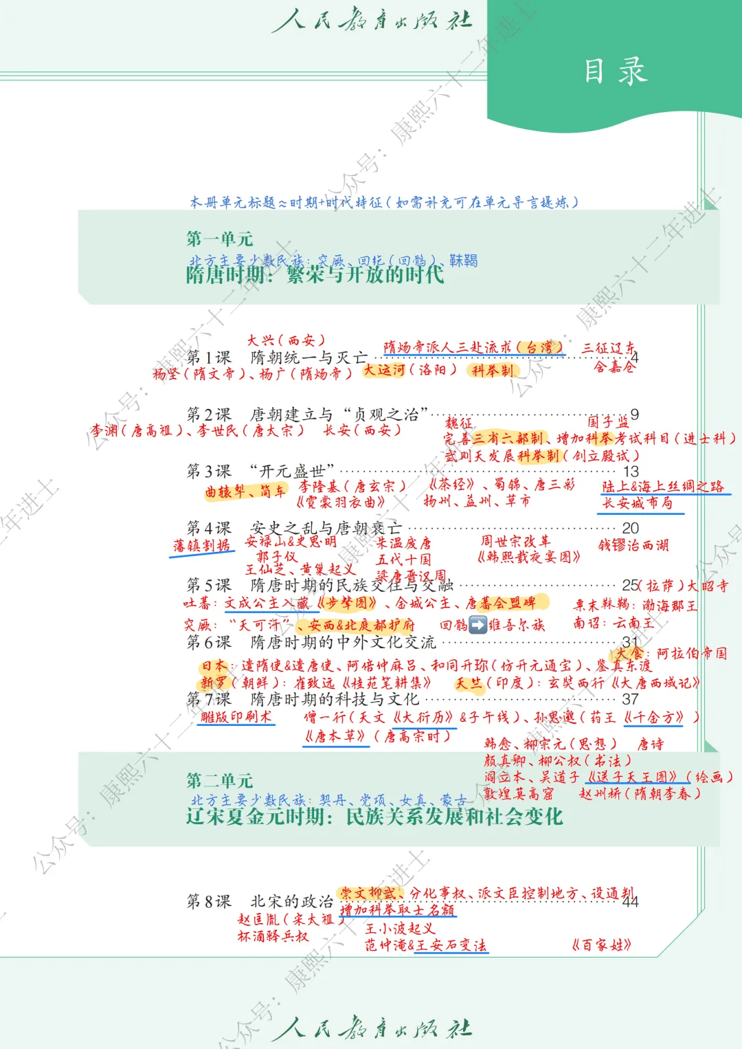 2027届上海中考历史新教材目录+大事年表笔记(七年级全,附日常笔记摘抄学习建议)-第9张图片-四季读书网 2027届上海中考历史新教材目录+大事年表笔记(七年级全,附日常笔记摘抄学习建议)-第9张图片-四季读书网