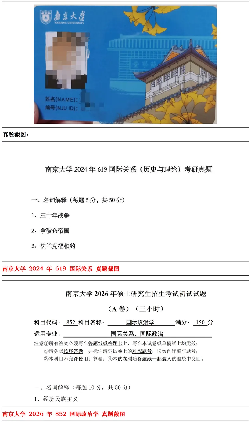 南京大学2027考研真题资料 | 南京大学国际政治考研619国际关系852国际政治学真题答案笔记题库|持续更新中……-第12张图片-四季读书网