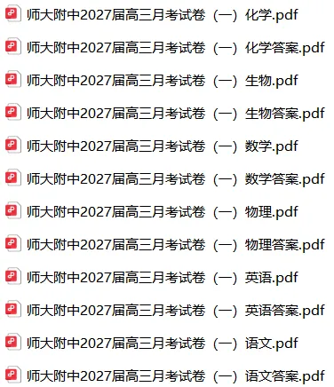 【高三】湖南师大附中2027届高三月考试卷(一)-第3张图片-四季读书网 【高三】湖南师大附中2027届高三月考试卷(一)-第3张图片-四季读书网