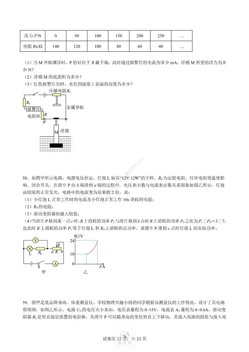 中考物理专项 | 电学中的难题训练四,好题分享配答案解析(附电子版)-第23张图片-四季读书网 中考物理专项 | 电学中的难题训练四,好题分享配答案解析(附电子版)-第23张图片-四季读书网