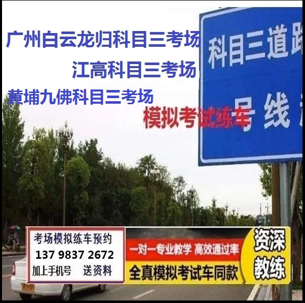 广州白云江高科目三考场考试视频专业讲解模拟练车教程路线图教学-第7张图片-四季读书网