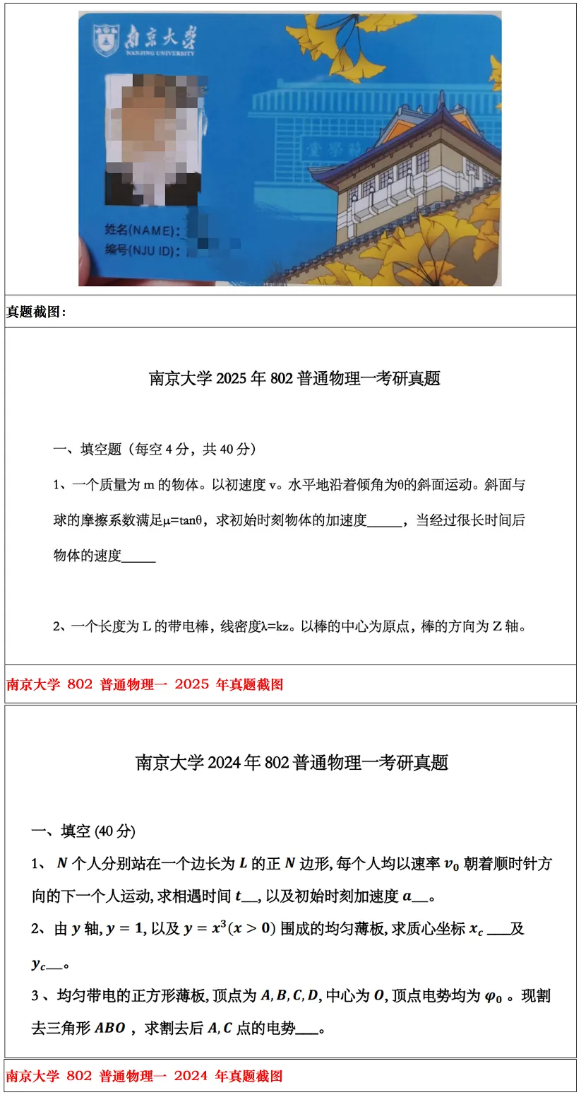 南京大学2027考研真题资料 | 南京大学物理学考研802普通物理真题答案笔记题库|持续更新中……-第12张图片-四季读书网 南京大学2027考研真题资料 | 南京大学物理学考研802普通物理真题答案笔记题库|持续更新中……-第12张图片-四季读书网