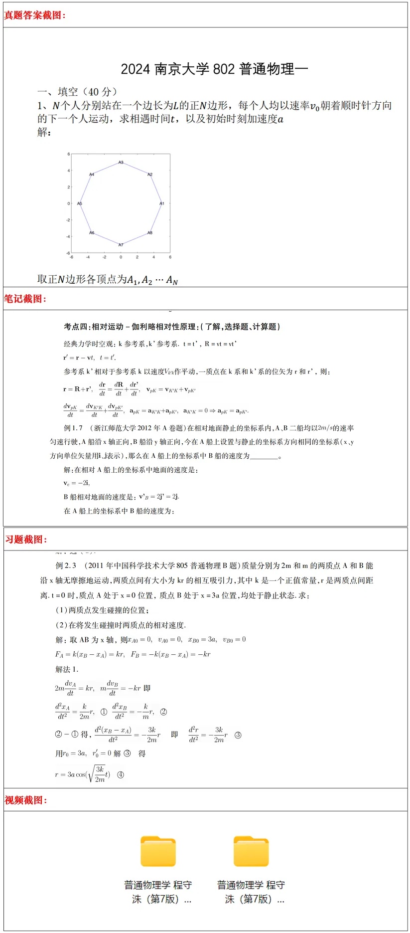 南京大学2027考研真题资料 | 南京大学物理学考研802普通物理真题答案笔记题库|持续更新中……-第13张图片-四季读书网 南京大学2027考研真题资料 | 南京大学物理学考研802普通物理真题答案笔记题库|持续更新中……-第13张图片-四季读书网